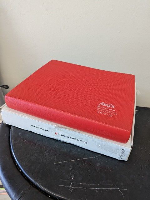 AIREX Balance Pad Cloud Ruby Red - Stability Trainer, 16” x 10” x 2.5”