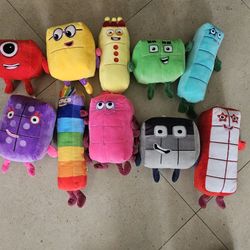 Number Block Plushies 1-10