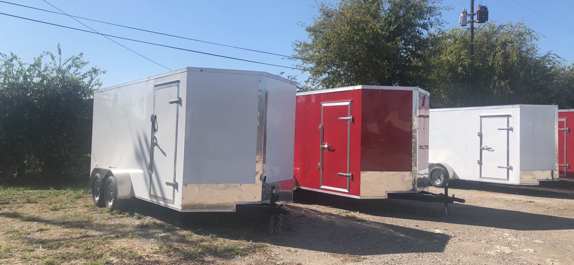 Enclosed trailers 2021 model 7x16