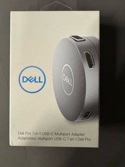 NEW SEALED! Dell DA310 Pro 7-in-1 USB-C Travel Hub Adapter HDMI USB Ethernet