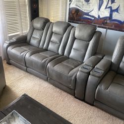 Leather Sectional 