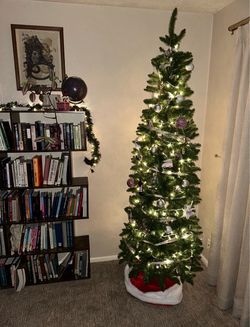 7.5 ft National Tree Company Slim Christmas Tree – $75 OBO