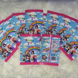 12 Cocomelon Chip Bag Labels 