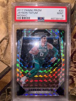 2017 Panini Prizm Mosaic Jayson Tatum RC PSA 9