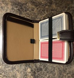 Playing Cards 2 Deck Set with Vinyl Case