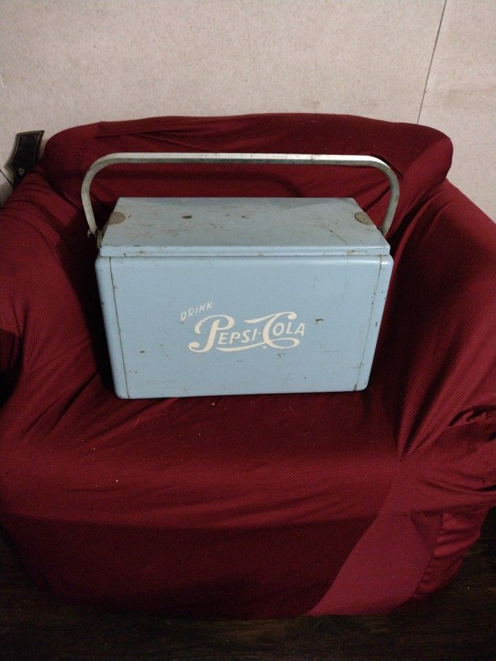 Vintage Metal Pepsi-Cola Cooler