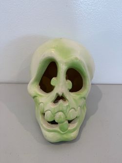 Ceramic Skull Halloween Decoration