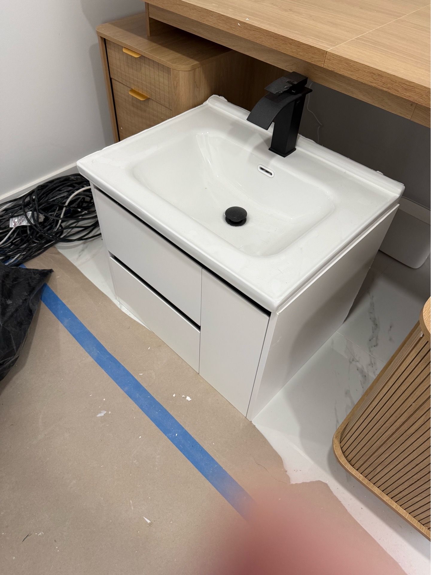 Brand new floating modern vanity sink