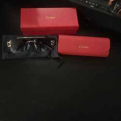 Cartier Sun Glasses (blue Tint)