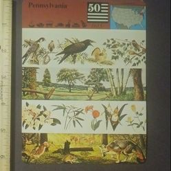 1979 Panarizon Pennsylvania The Keystone State Montage Animals Plants Large Over-sized Card Collectible Vintage Italy