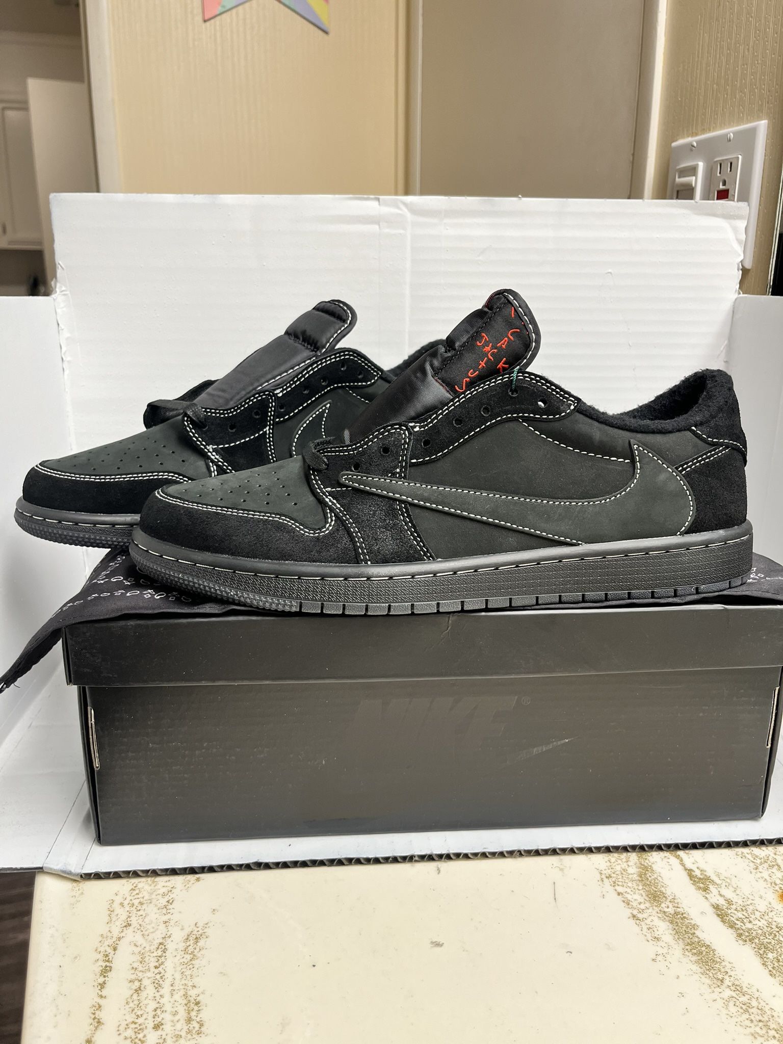 Nike Jordan 1 Low Travis Scott Black Phantom Size 13 + Multiple Sizes Available!