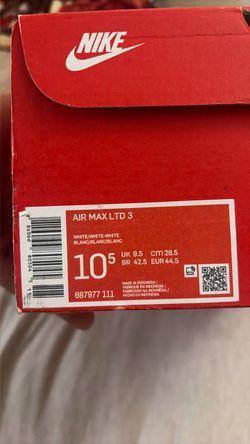 Nike Air Max LTD 3 White Size 10.5