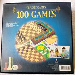 Ambassador Classic Games Collection - 100 Game Set inc Chess Solitaire Ludo