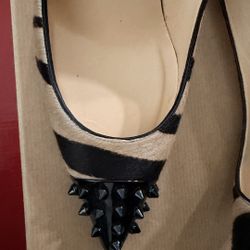 Christian Louboutin Zebra Spike Pumps – Size 39.5