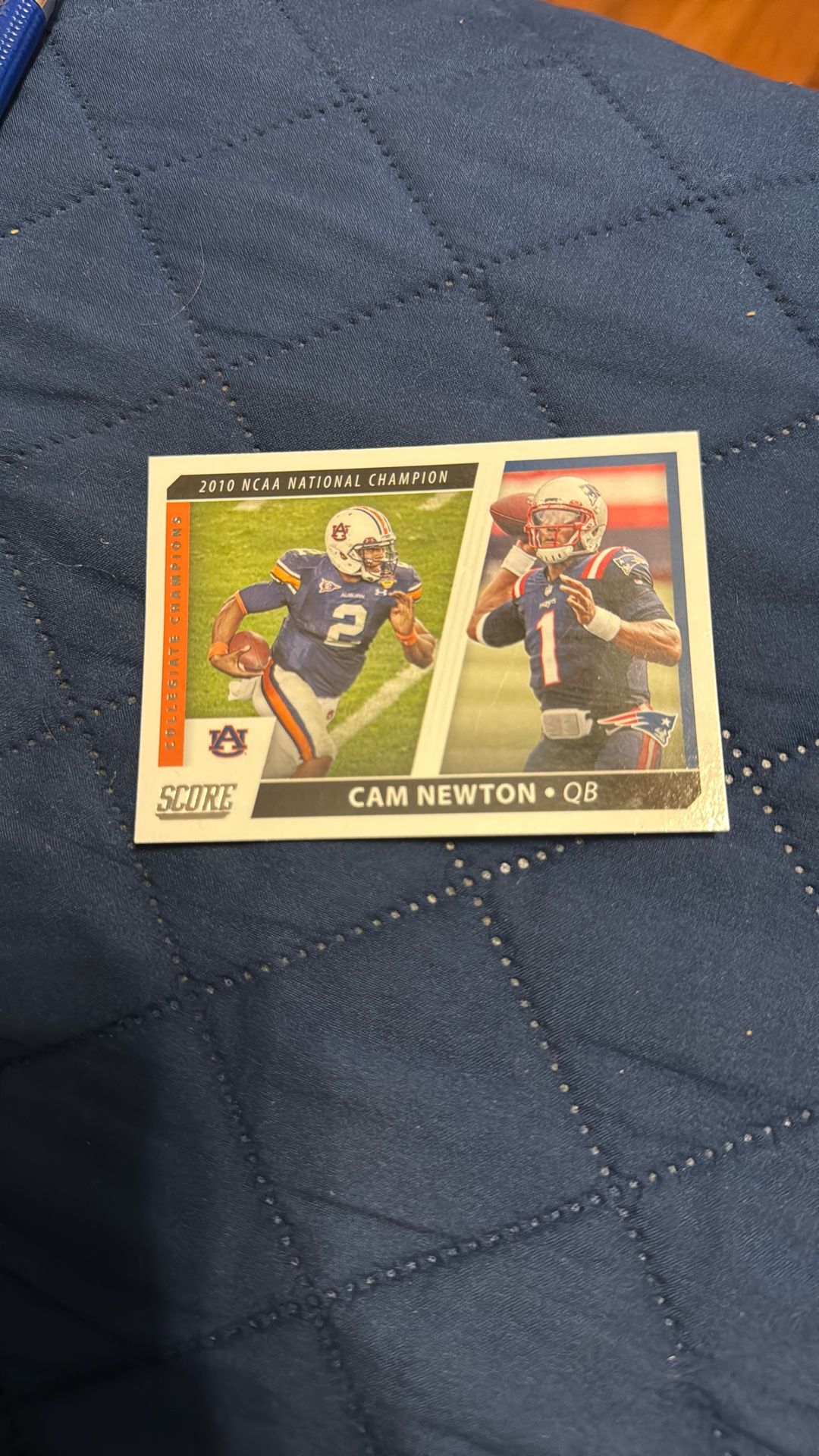 Score Cam Newton 2010 NCAA Champion Card