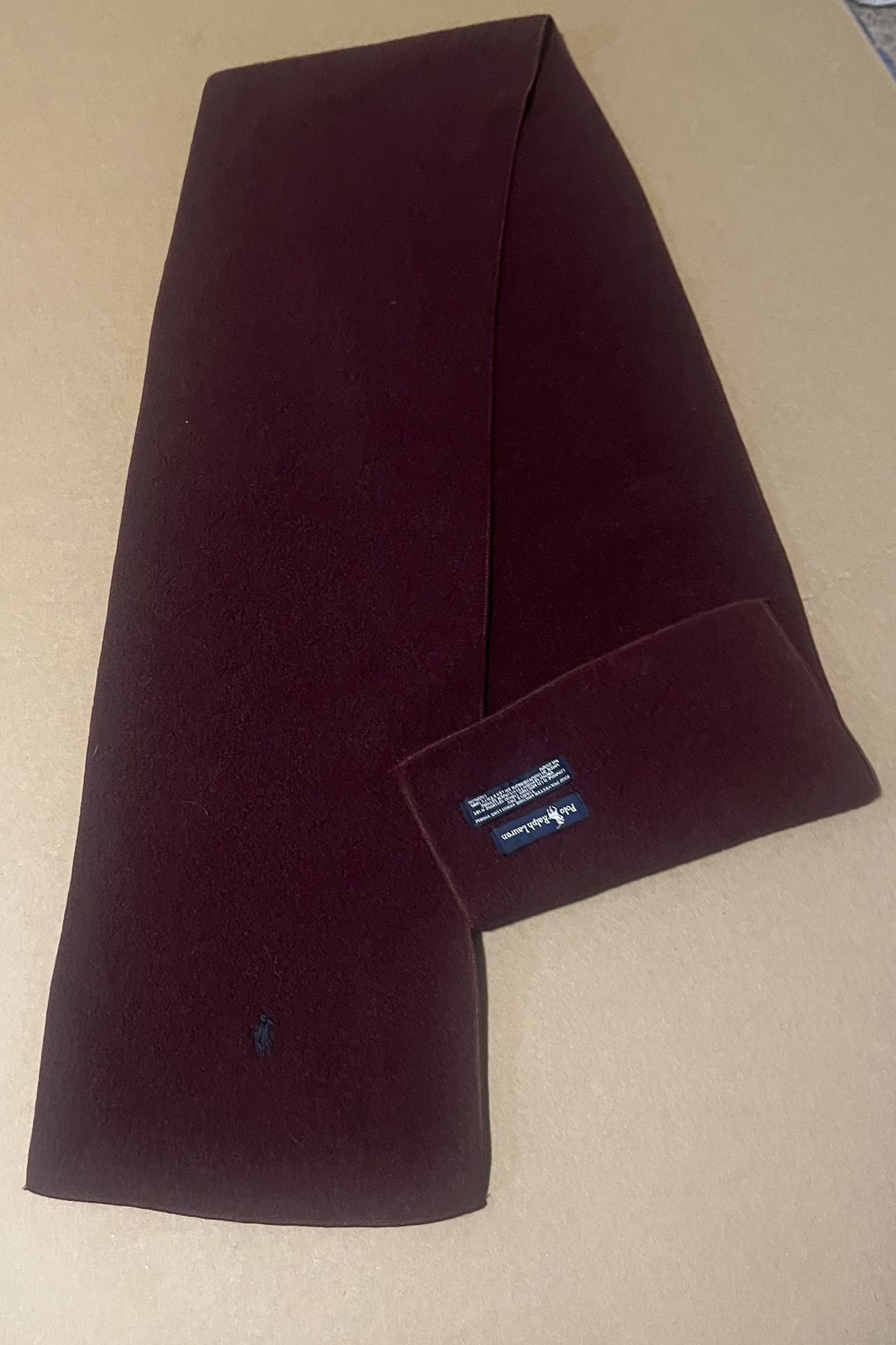 Ralph Lauren Polo, Maroon Scarf  In  Excellent Condition