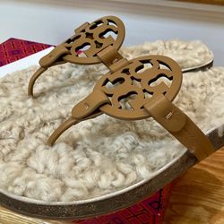 Tory Burch Shearling Miller Sandal