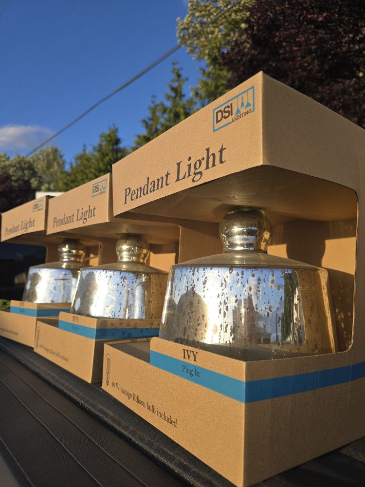 Mercury Glass Pendant Lights