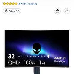 Alienware 180htz curved Gaming Monitor 