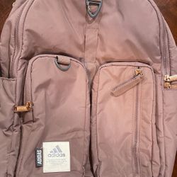 Adidas Iconic 3 Stripes Backpack Pale Pink 