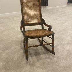 Antique, Wicker, Rocking Chair 