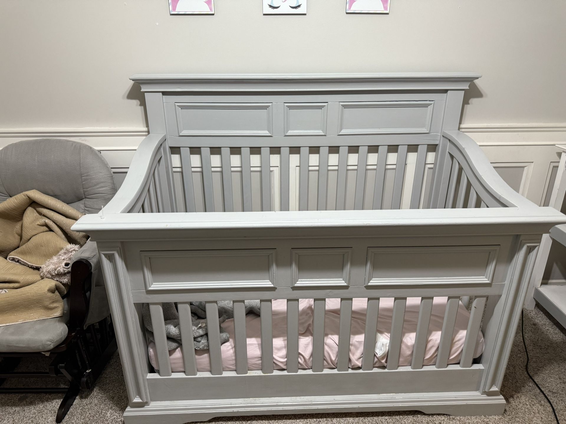 Crib,Changing Table and Feeding Chair