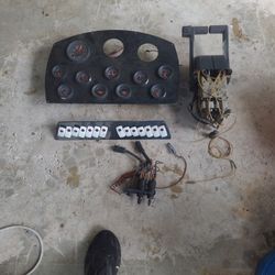 OMC Dual Controls Gages With Switch Board