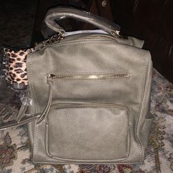vegan leather Backpack purse