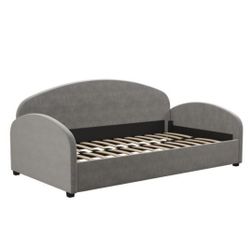 Mr. Kate Moon Upholstered Daybed Frame, Twin, Light Gray Velvet