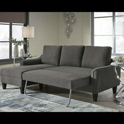 Jarreau Gray Sofa Chaise Sleeper

