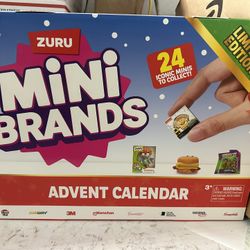 Mini Brands Advent Calendar by ZURU Limited Edition Advent Calendar, Includes Mini Brand Foodie & Toys, Mystery Collectibles Toys Comes with 24 Minis