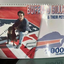 Buffalo Bills & Their Pets 2000 Calendar Doug Flutie On The Cover Sealed 