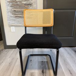 1 Black Crumley Boucle Side Chair