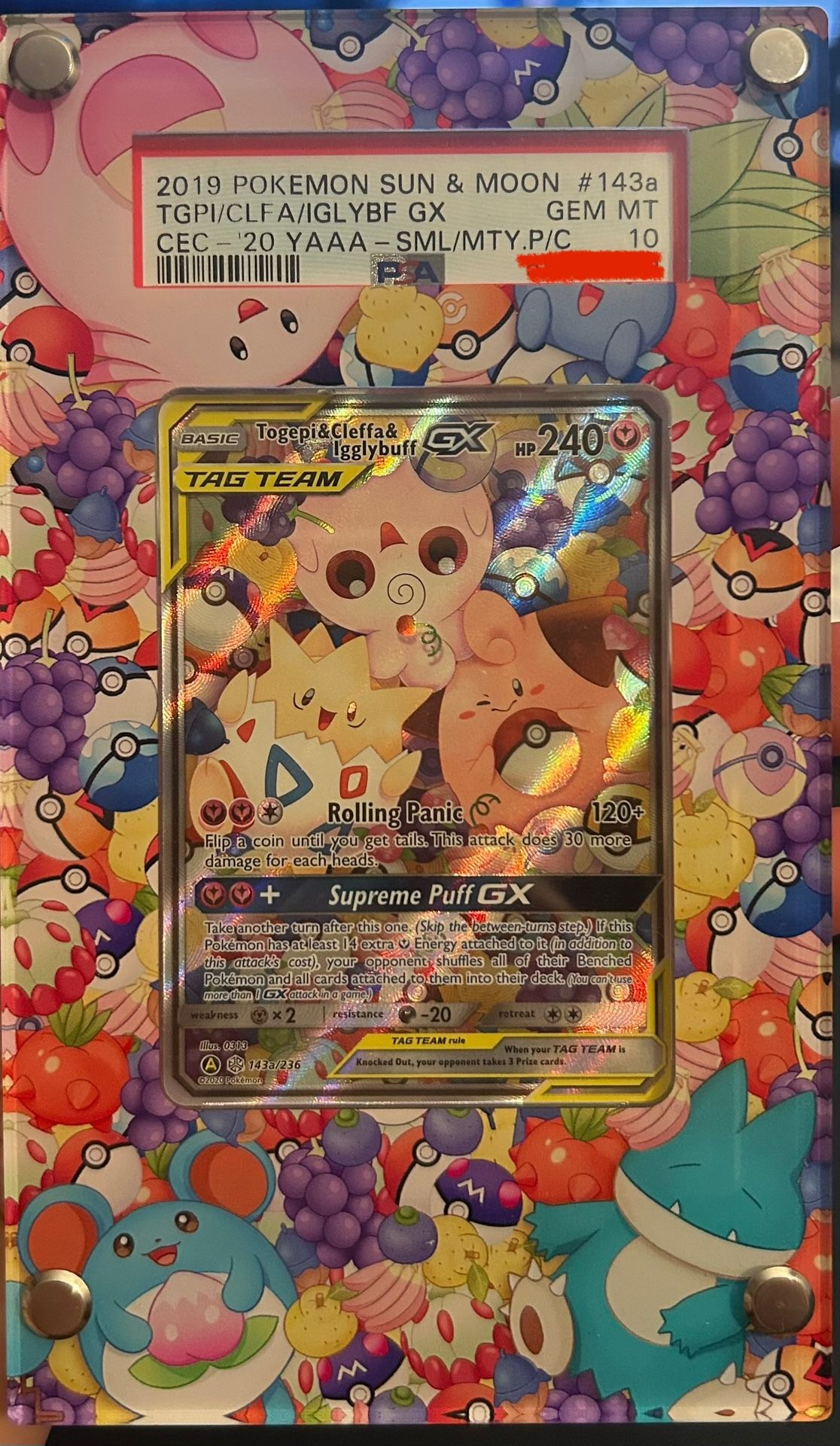 PSA 10 - 2019 POKEMON SUN & MOON # 143a TGPI/CLFA/IGLYBF GX