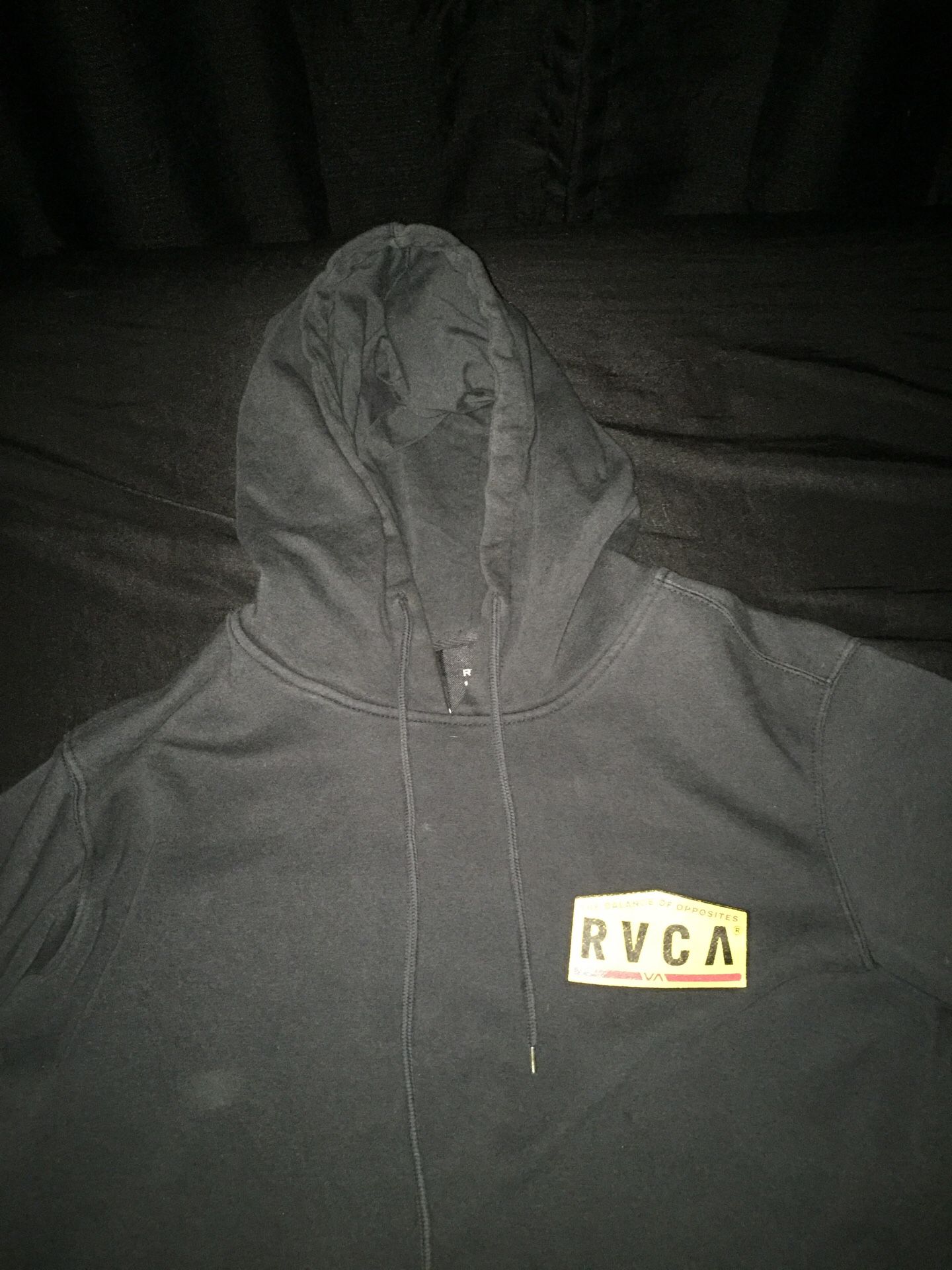 Black RVCA Hoodie (Adult Small)