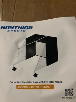 Anything Sports Deluxe Golf Simulator Cage 12’ x 9’4” x 5.5’