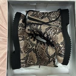 Snake Skin Boots Size 6.5 New