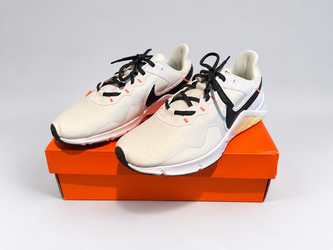 NEW Nike Legend Essential 2 Women's Sneakers – Size 9.5 – White/Black – With Box