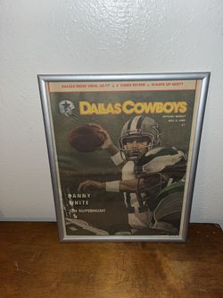 Dallas Cowboys Danny White 1982 Magazine Print Ad Frame