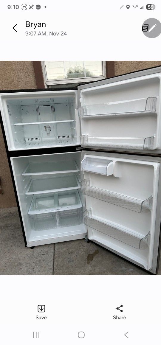 3MONTHS WARRANTY 30X33X66 LG FRIDGE 20CUFT BLACK
