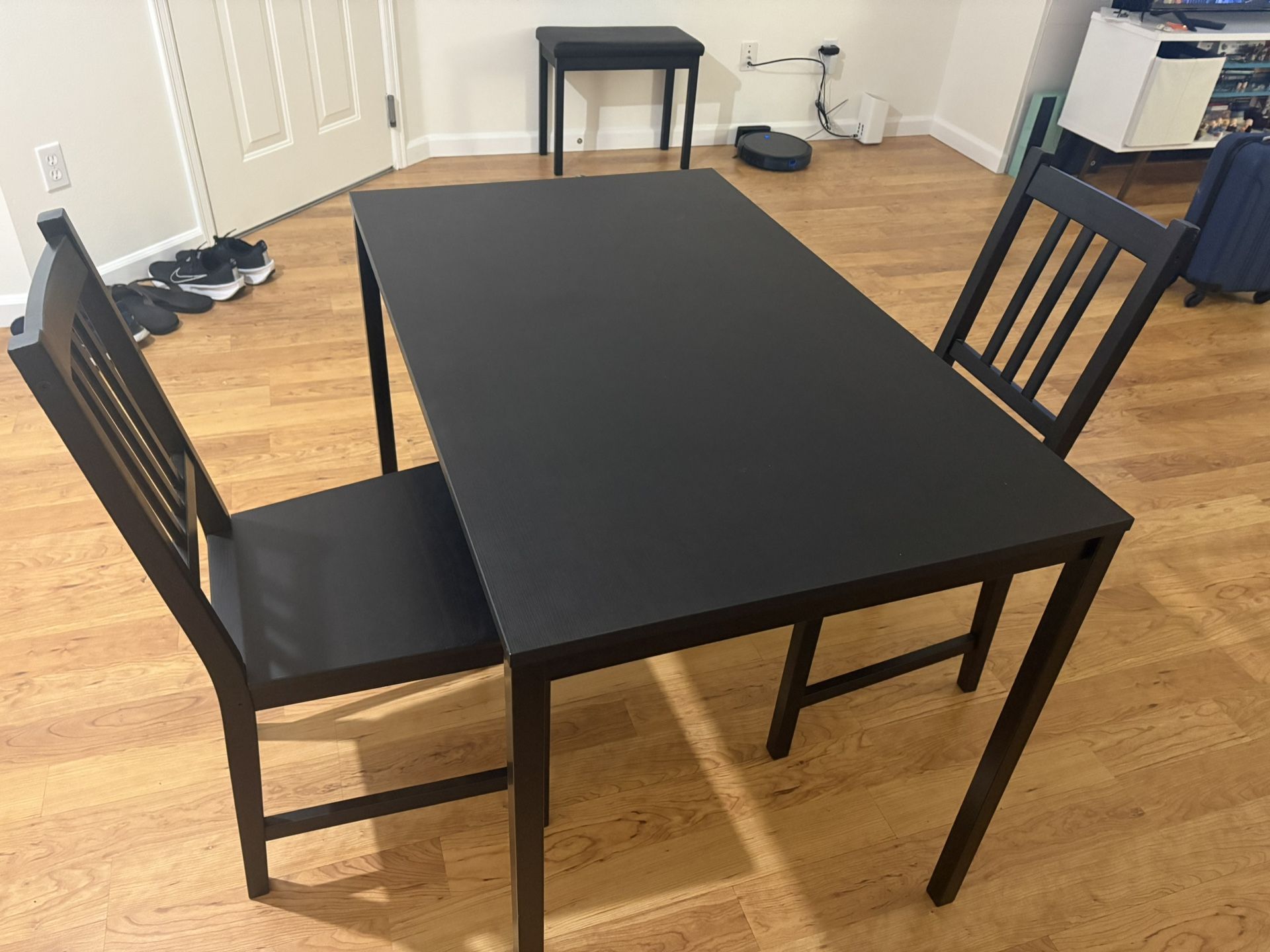 IKEA Dining Table With Two Chairs (Sandsberg)