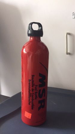 Fuel bottle for camping gear