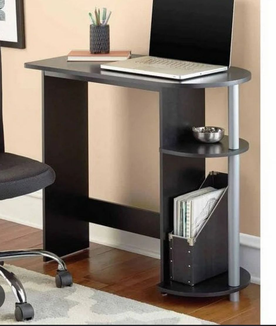 black desk 