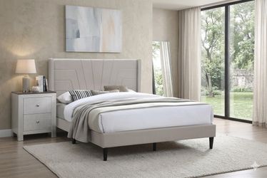 Beige king size frame