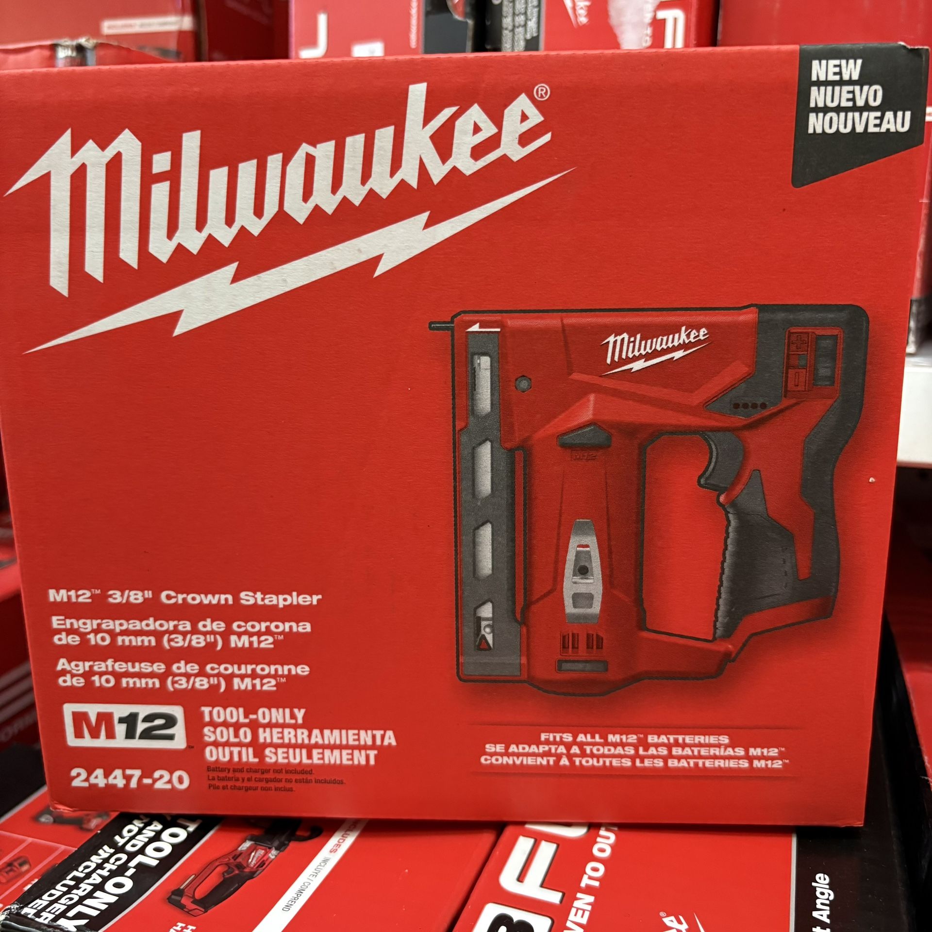 Milwaukee new 3/8” Crown Stapler