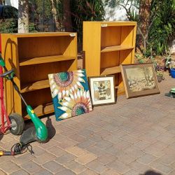 Book Shelves,  $20 And $25 And More Items. 4270 E. Quail Lv Nv 89120.  Today Until Noon