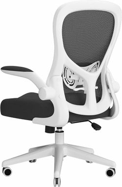 2137h  Office Chair Ergonomic Desk Chair, Office Desk Chairs with PU Silent Wheels, Breathable Mesh Computer Chair with Adjustable Lumbar Support, Fli