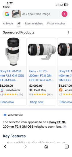 Sony FE 2.8/70-200 GM OSS