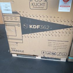 Kucht 36 in. 5.2 cu. ft. Dual Fuel Range with Gas Stove and Electric Oven with Convection Oven in Stainless Steel