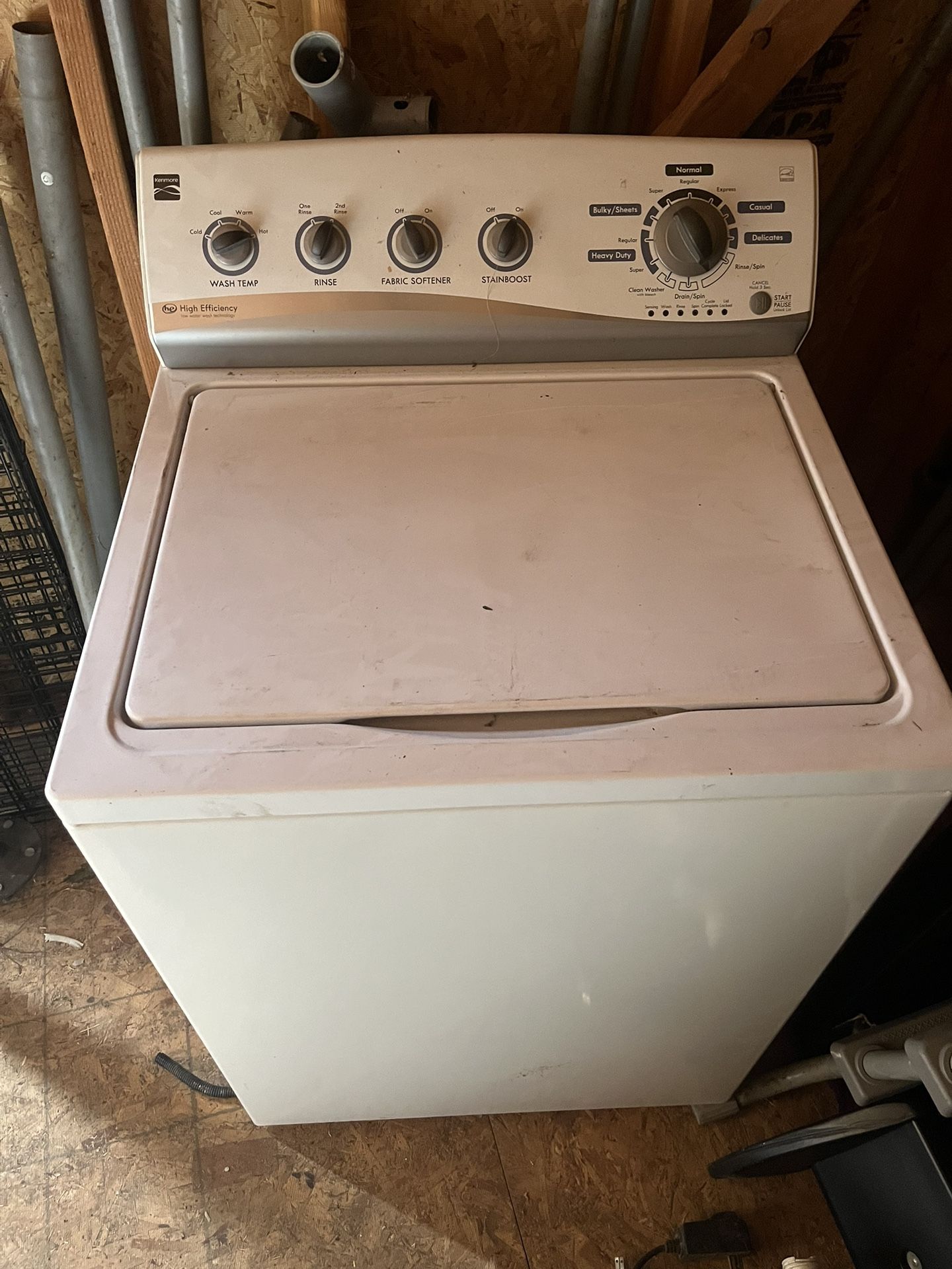 Kenmore  high Efficiency Washer
